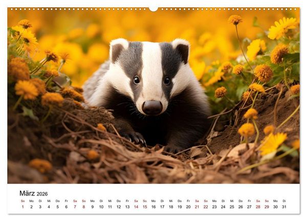 Produktbild: Magic Animals (hochwertiger Premium Wandkalender 2026 DIN A2 quer), Kunstdruck in Hochglanz