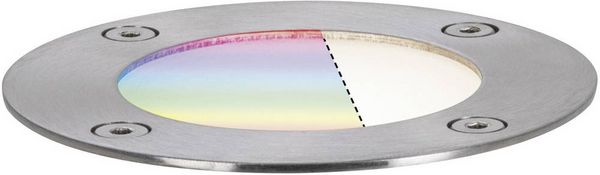 Produktbild: Paulmann Boden Einbauleuchte 94274 Beleuchtungssystem Plug & Shine ZigBee LED 3.6 W Warmwei&szlig; Silber