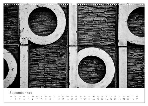 Produktbild: BARCELONA [black/white] (Wandkalender 2026 DIN A2 quer), CALVENDO Monatskalender