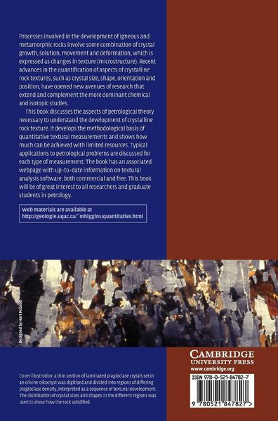 Produktbild: Quantitative Textural Measurements in Igneous and Metamorphic Petrology