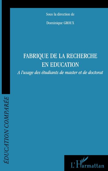 Produktbild: Fabrique de la recherche en &eacute;ducation