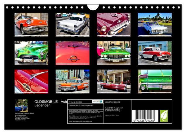 Produktbild: OLDSMOBILE - Auto-Legenden (Wandkalender 2026 DIN A4 quer), CALVENDO Monatskalender