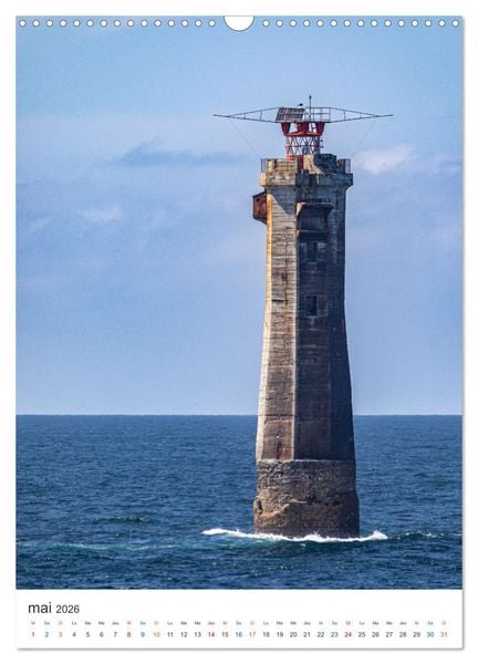 Produktbild: Phares du Finist&egrave;re (Calendrier mural 2026 DIN A3 horizontal), CALVENDO calendrier mensuel