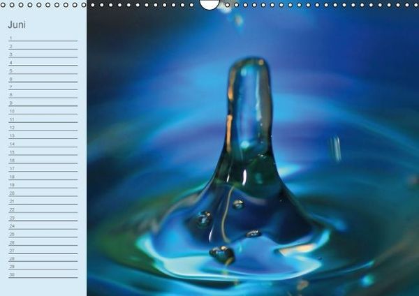 Produktbild: Geburtstagskalender "Wasser-Spiele" (Wandkalender immerw&auml;hrend DIN A3 quer)