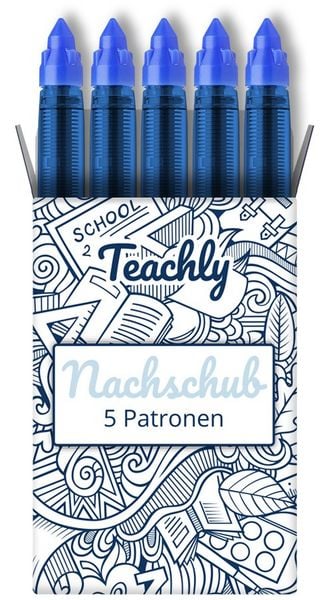 Produktbild: Teachly Nachschub Patrone 5er Set Blau