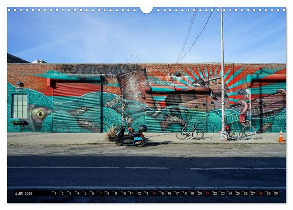 Produktbild: Bushwick Street Art (Wandkalender 2026 DIN A3 quer), CALVENDO Monatskalender