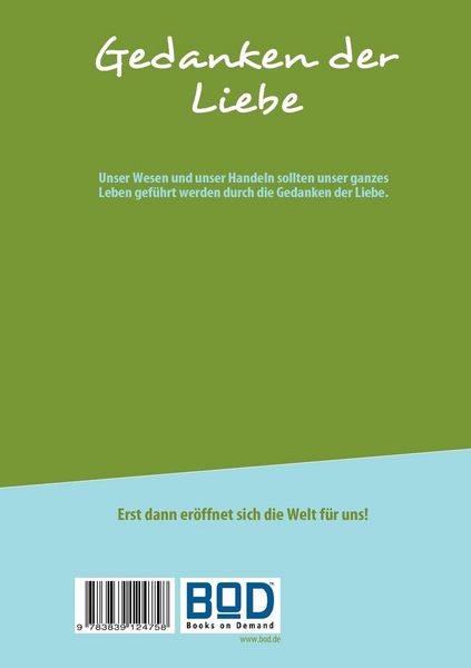 Produktbild: Gedanken der Liebe
