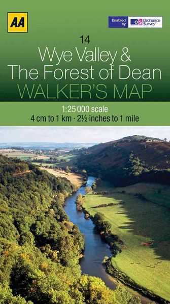 Produktbild: AA Publishing: Wye Valley and The Forest of Dean