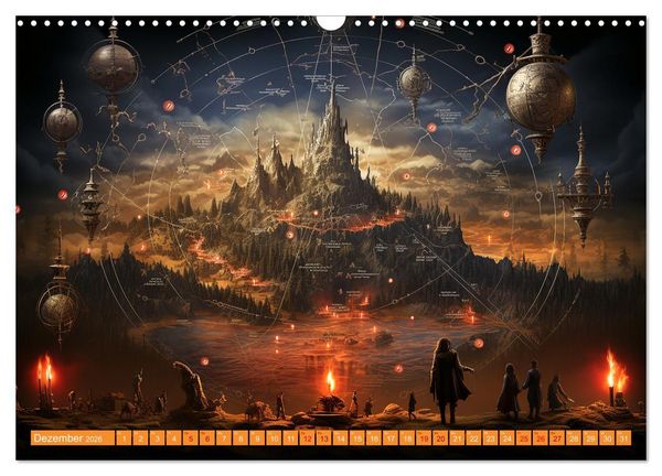 Produktbild: Antike Wegweiser (Wandkalender 2026 DIN A3 quer), CALVENDO Monatskalender