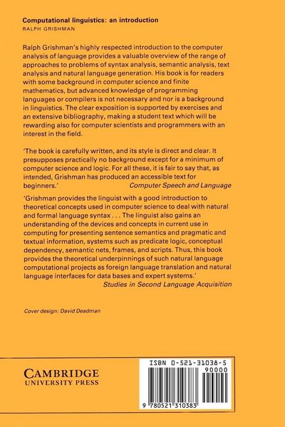 Produktbild: Computational Linguistics