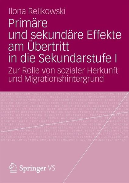 Produktbild: Prim&auml;re und sekund&auml;re Effekte am &Uuml;bertritt in die Sekundarstufe I
