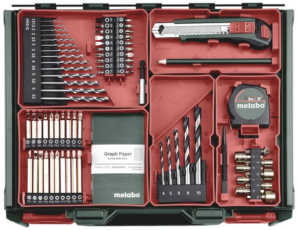 Produktbild: Metabo BS 18 L BL Set 613155710 Akku-Bohrschrauber 18 V 2 Ah Li-Ion inkl. 2. Akku, b&uuml;rstenlos, inkl. Koffer, inkl. Ladeger&auml;t, mit Zubeh&ouml;r