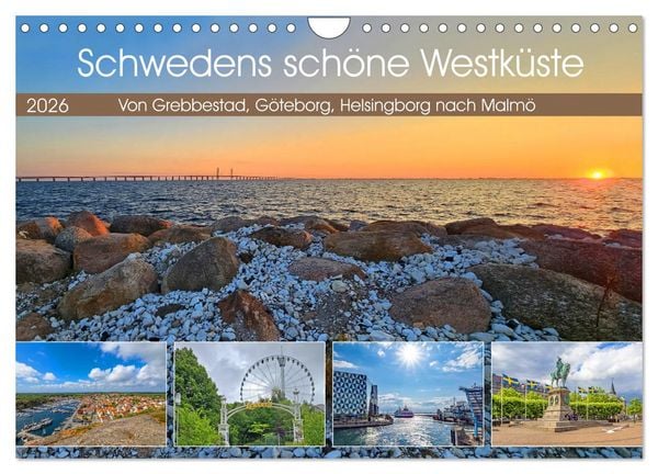 Produktbild: Schwedens sch&ouml;ne Westk&uuml;ste (Wandkalender 2026 DIN A4 quer), CALVENDO Monatskalender
