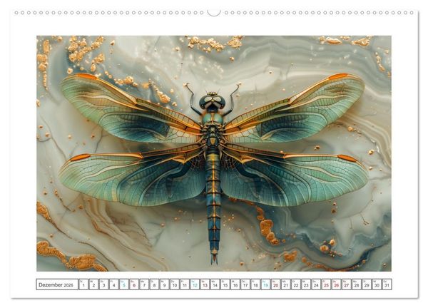 Produktbild: Mamorkunst (Wandkalender 2026 DIN A2 quer), CALVENDO Monatskalender