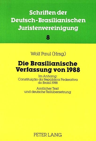 Produktbild: Die Brasilianische Verfassung von 1988