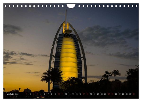 Produktbild: Dubai W&uuml;stenstadt (Wandkalender 2026 DIN A4 quer), CALVENDO Monatskalender