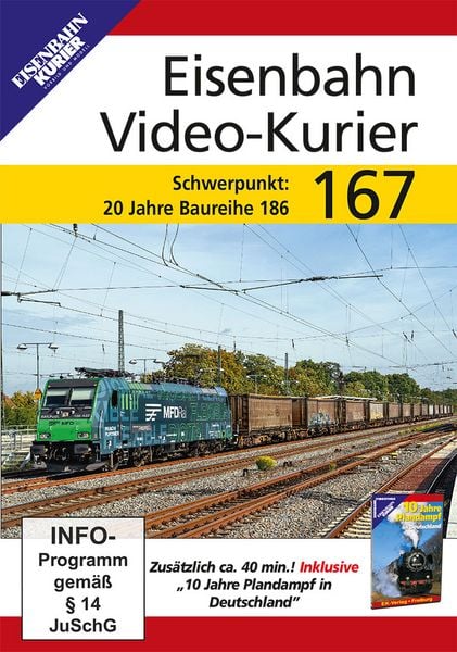 Produktbild: Eisenbahn Video-Kurier 167 - Schwerpunkt: 20 Jahre Baureihe 186