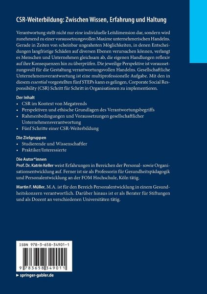 Produktbild: CSR-Weiterbildung: Zwischen Wissen, Erfahrung und Haltung