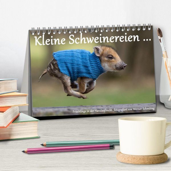 Produktbild: Kleine Schweinereien (Tischkalender 2026 DIN A5 quer), CALVENDO Monatskalender