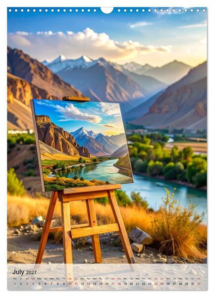 Produktbild: Easel in a Quiet World (Wall Calendar 2027 DIN A3 portrait), CALVENDO 12 Month Wall Calendar