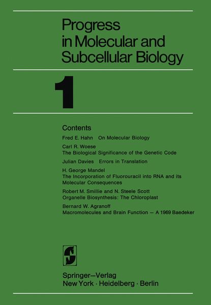 Produktbild: Progress in Molecular and Subcellular Biology