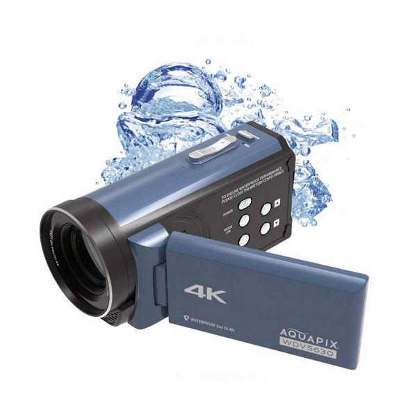 Produktbild: Aquapix WDV5630 GreyBlue Camcorder 7.6 cm 3 Zoll 13 Megapixel Grau-Blau
