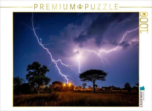 CALVENDO Puzzle Ein Gewitter zieht auf, und mit ihm die Magie. | 1000 Teile Lege-Größe 64x48cm Foto-Puzzle für glückliche Stunden
