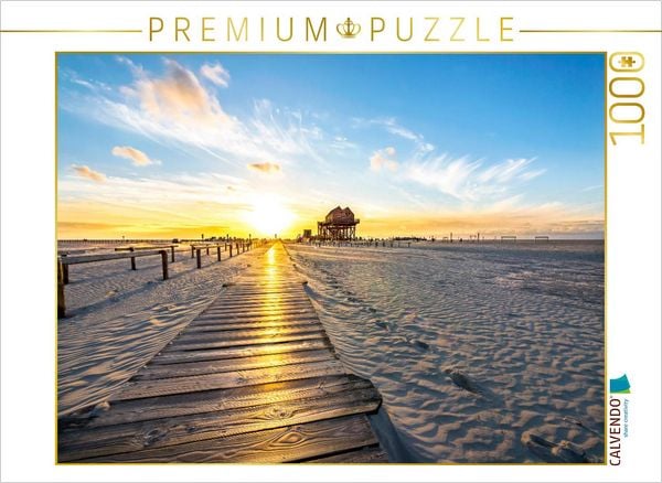 Produktbild: CALVENDO Puzzle Der Strand von St. Peter-Ording | 1000 Teile Lege-Gr&ouml;&szlig;e 64x48cm Foto-Puzzle f&uuml;r gl&uuml;ckliche Stunden
