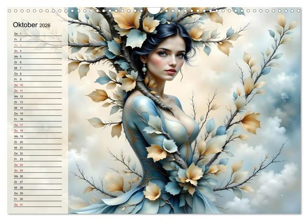 Produktbild: Waldgeborene Eleganz (Wandkalender 2026 DIN A3 quer), CALVENDO Monatskalender