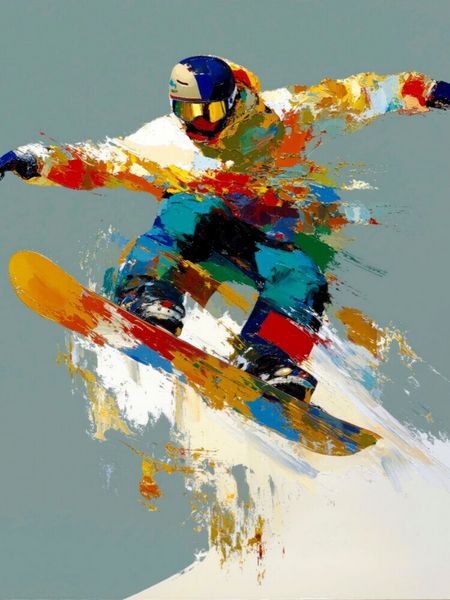 Produktbild: CALVENDO Puzzle Snowboarden, wo Bewegung zur Kunst wird | 1000 Teile Lege-Gr&ouml;&szlig;e 64x48cm Foto-Puzzle f&uuml;r gl&uuml;ckliche Stunden