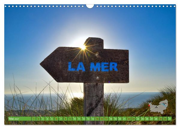 Produktbild: Die K&uuml;sten der Normandie vom Mont Saint-Michel bis &Eacute;tretat (Wandkalender 2027 DIN A3 quer), CALVENDO Monatskalender