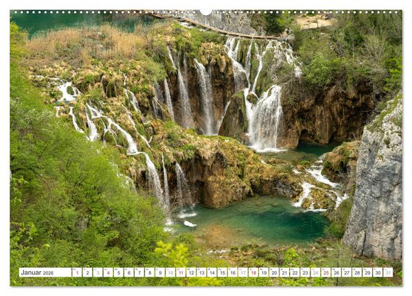 Produktbild: Welterbe in Kroatien - Plitvicer Seen (Wandkalender 2026 DIN A2 quer), CALVENDO Monatskalender