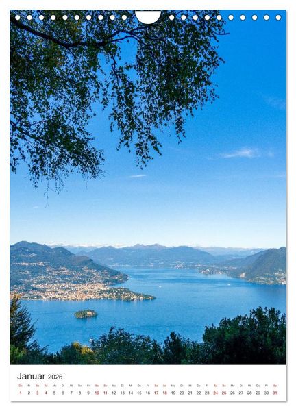 Produktbild: Lago Maggiore - Atemberaubende Landschaften (Wandkalender 2026 DIN A4 hoch), CALVENDO Monatskalender