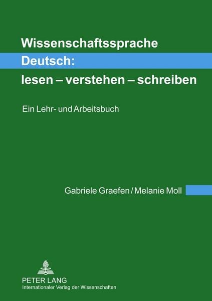 Produktbild: Wissenschaftssprache Deutsch: lesen &ndash; verstehen &ndash; schreiben