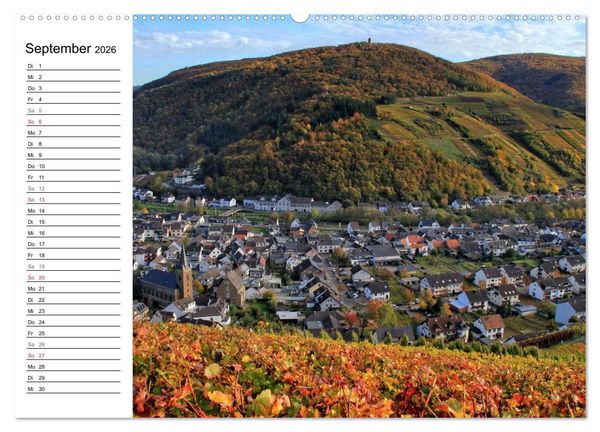 Produktbild: Die sch&ouml;nsten Landschaften in Deutschland - Das Ahrtal (Wandkalender 2026 DIN A2 quer), CALVENDO Monatskalender