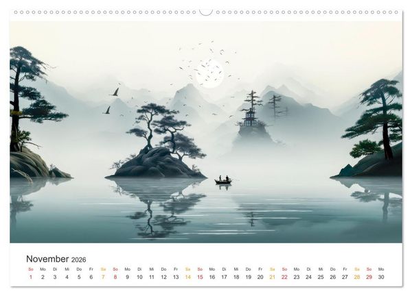 Produktbild: Japan - Kunst der Traditionen (hochwertiger Premium Wandkalender 2026 DIN A2 quer), Kunstdruck in Hochglanz