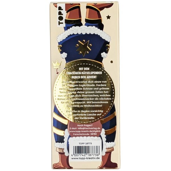 Produktbild: Der neue Kopfnussknacker &ndash; R&auml;tsel-Adventskalender (blaue Edition &ndash; 2026)