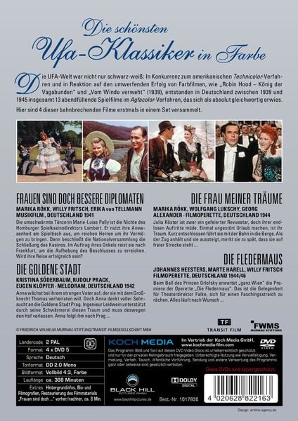Produktbild: Die schönsten UFA - Klassiker in Farbe [4 DVDs]