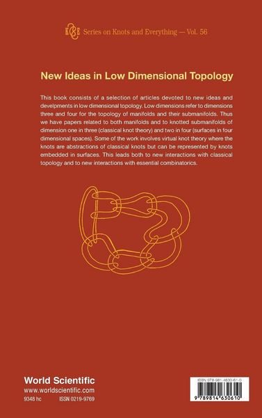 Produktbild: New Ideas in Low Dimensional Topology