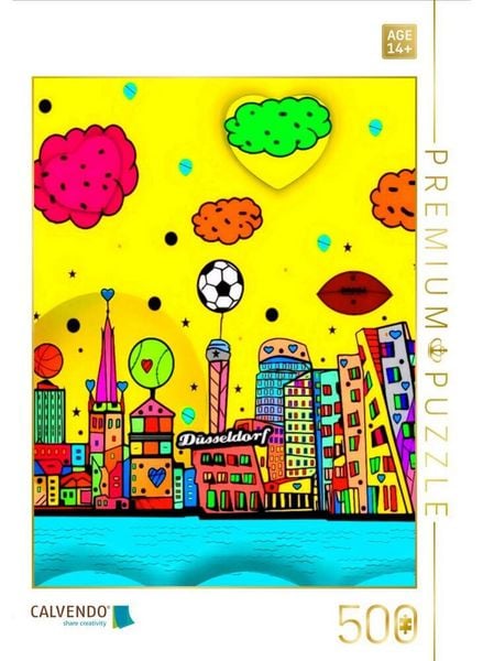 CALVENDO Puzzle Düsseldorf | 500 Teile Lege-Größe 48 × 36 cm Foto-Puzzle für Erwachsene