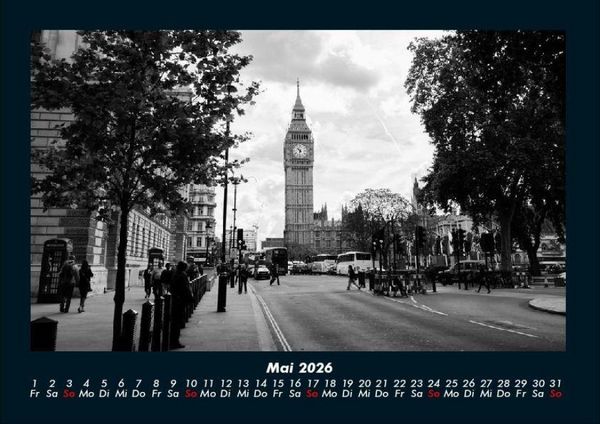 Produktbild: London 2026 Fotokalender DIN A4