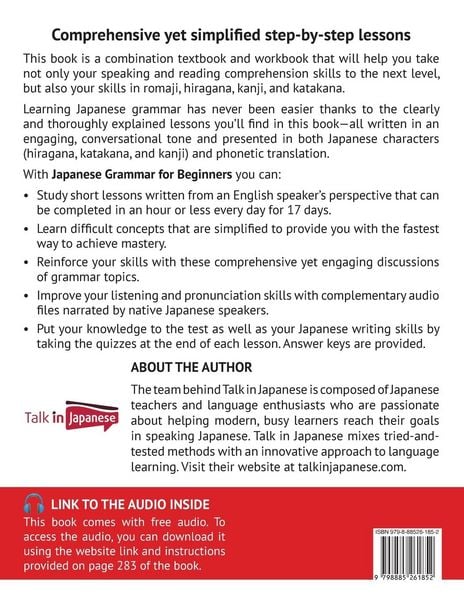 Produktbild: Japanese Grammar for Beginners Textbook & Workbook Included