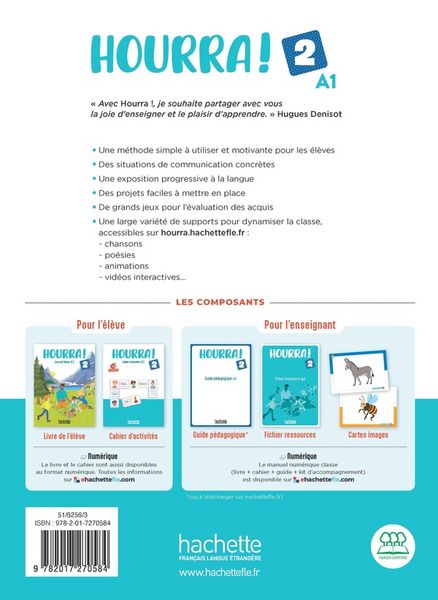 Produktbild: Hourra ! 2 - Livre de l'eleve (A1)