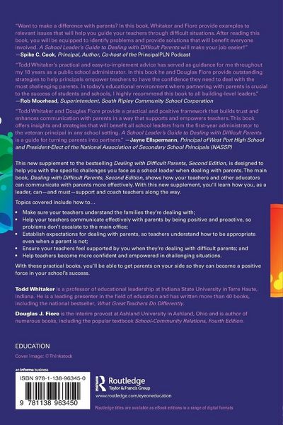 Produktbild: A School Leader's Guide to Dealing with Difficult Parents