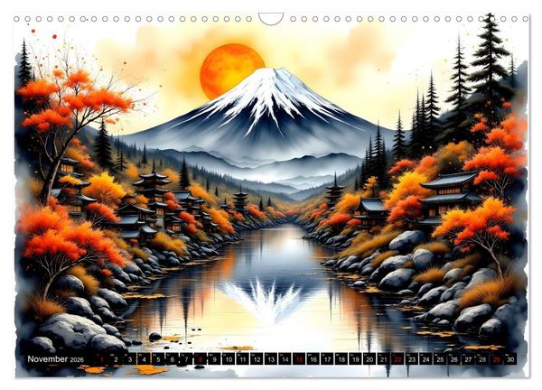 Produktbild: Japans Seele im Jahreslauf (Wandkalender 2026 DIN A3 quer), CALVENDO Monatskalender
