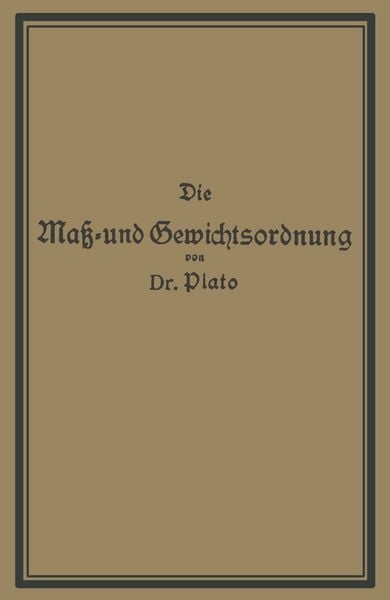 Produktbild: Die Ma&szlig;- und Gewichtsordnung