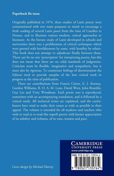 Produktbild: Quality and Pleasure in Latin Poetry