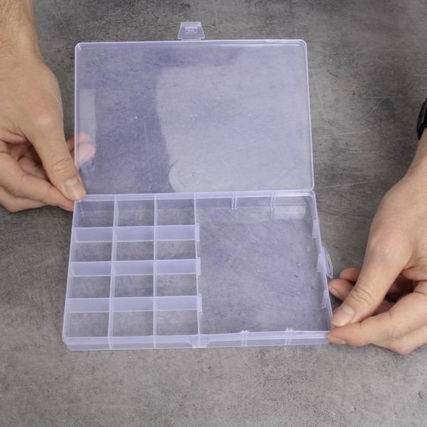Produktbild: Quadrios 23SA086 Sortimentskasten (L x B x H) 19.5 x 13.1 x 2.2 cm Anzahl F&auml;cher: 13 feste Unterteilung Inhalt 1 St.