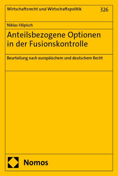 Produktbild: Anteilsbezogene Optionen in der Fusionskontrolle