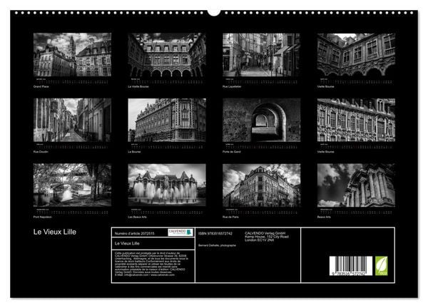 Produktbild: Le Vieux Lille (Calendrier mural 2026 DIN A2 vertical) calendrier de bureau